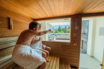 EuroParcs Hermagor Nassfeld AlpinSPA Sauna innen